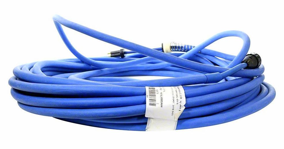 Cavo galleggiante blu 18m con connettori e contatti a molla per robot piscina Maytronics Dolphin.