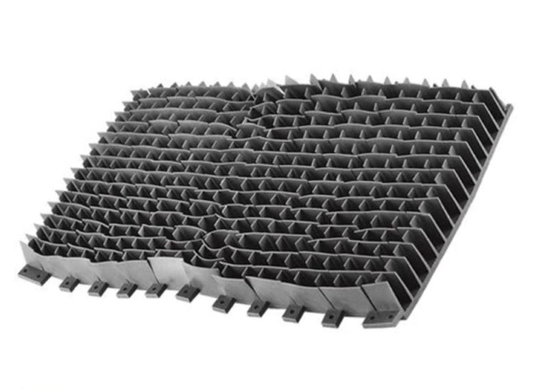 Spazzola PVC lunga per robot piscina Hayward RCX26008, ricambio grigio con setole fitte.