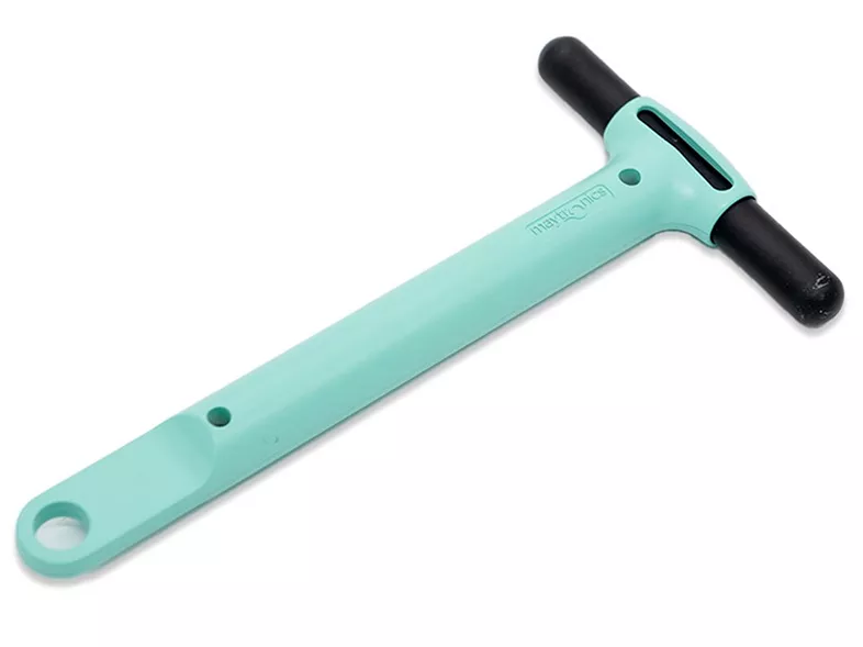 Clicker verde per richiamo robot piscina Dolphin Liberty 300-400, forma a T, manico nero.