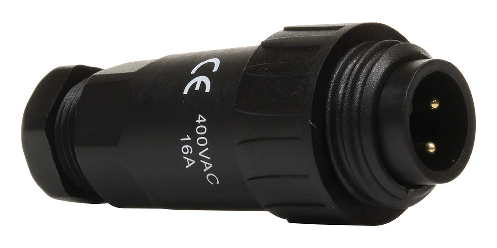 Connettore Amphenol nero, 400VAC 16A, per cavo galleggiante e alimentatore robot Maytronics Dolphin.