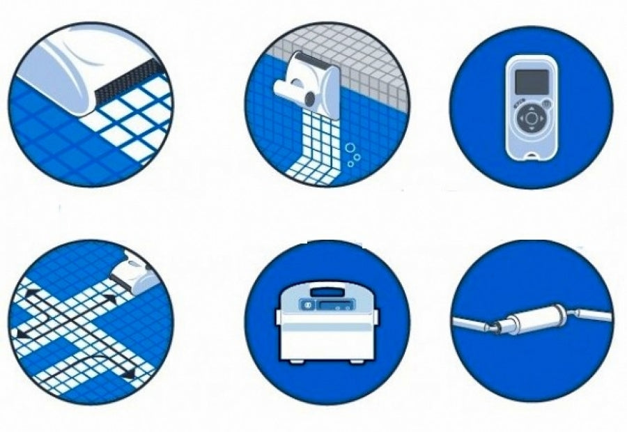 Dolphin Dynamic Pro X2 Gyro Digital con Radiocomando - Robot Elettrico Pulitore per Piscina fino a 25 Mt - POCHI PEZZI - MY2023