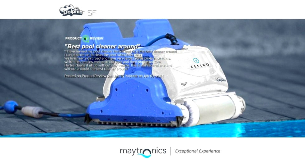 Dolphin ZEFIRO SF40 Gyro Digital - Robot Elettrico Pulitore per Piscina fino a 12 Mt TOP GAMMA per Rivestimento in Ceramica Cemento Verniciato Vetroresina & PVC con Gradino Perimetrale - MY2023