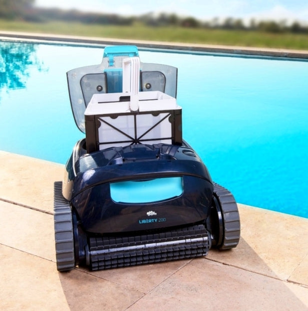 Dolphin Liberty 200 Cordless - Robot Pulitore a Batteria al Litio per Piscina fino a 10 Mt - FONDO + PARETI - NOVITA' 2024