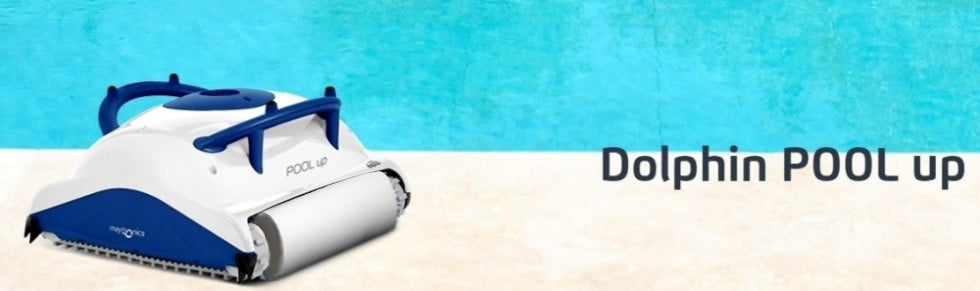 Dolphin Pool UP Digital - Robot Elettrico Pulitore per Piscina fino a 8 Mt per Rivestimento in Ceramica Cemento Verniciato Vetroresina & PVC con Gradino Perimetrale - MY2024