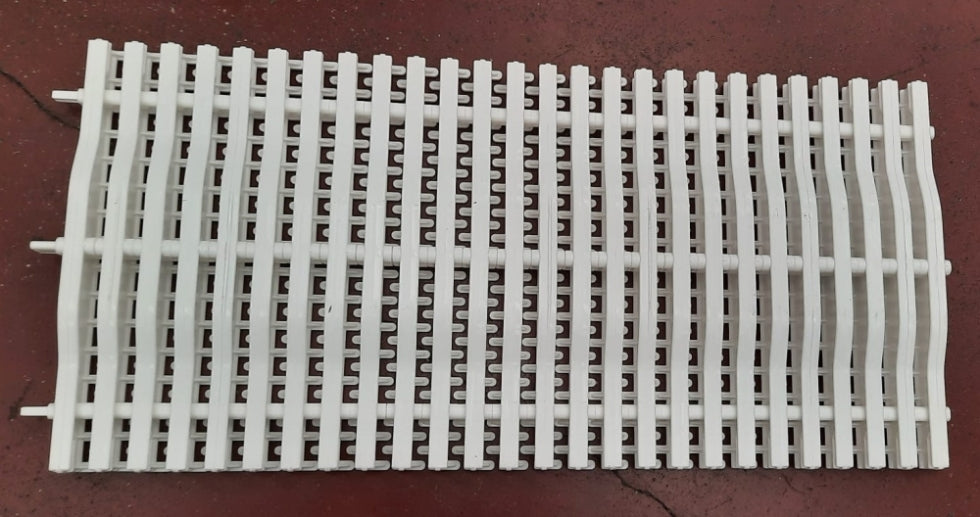 1 Mt Griglia Dritta in Polipropilene Speciale Anti-UV per Canale di Sfioro Piscina - Serie DESIGN - Larghezza Mm 250 - Spessore Mm. 25 - Prezzo al Metro