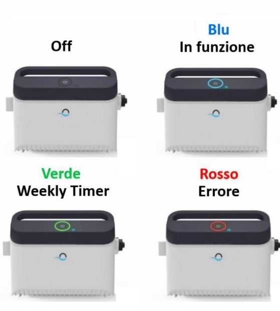 Dolphin ZEFIRO SF60i IoT Wi-Fi APP MyDolphin Plus Bluetooth Smart Active Timer Gyro Digital - Robot Elettrico Pulitore per Piscina fino a 15 Mt - TOP GAMMA - MY2023