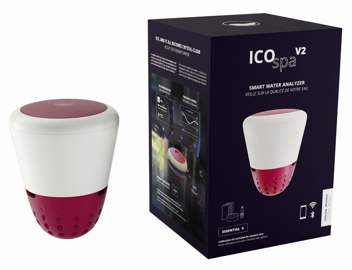 Isolotto Tecnologico Ondilo ICO SPA V2 Essential+ Rilevatore Parametri Ph + Cloro + Bromo o Sale + Temperatura Acqua Idromassaggio & SPA Tramite Bluetooth & WiFi - Intelligenza Artificiale - MY2026