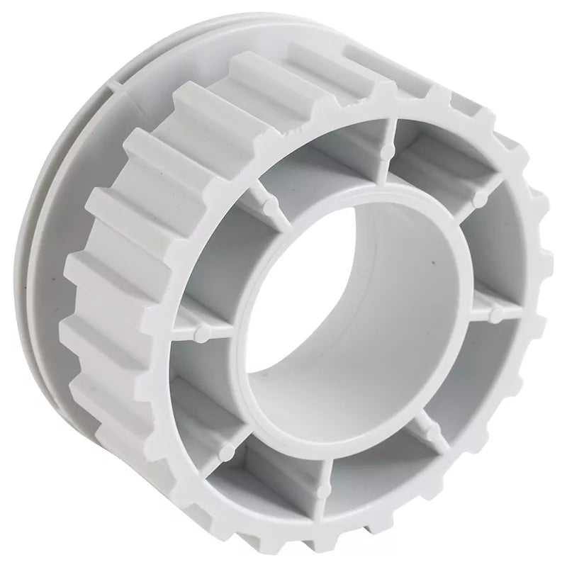 Ruota dentata bianca per trazione posteriore di robot piscina Maytronics Dolphin, modello compatibile specificato.