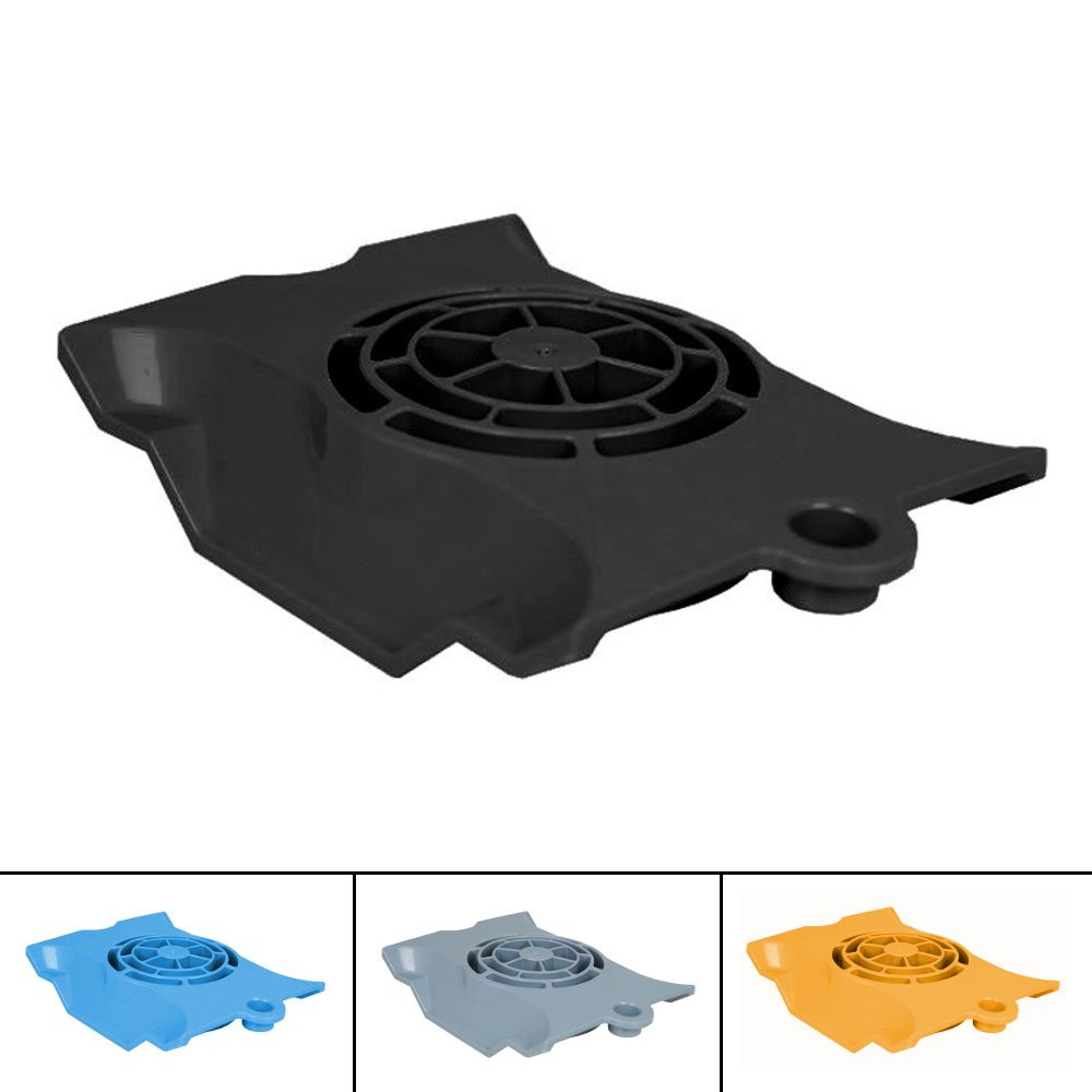 Copriventola nero per robot piscina Dolphin, compatibile con modelli Zefiro SF 40-60 e altri.