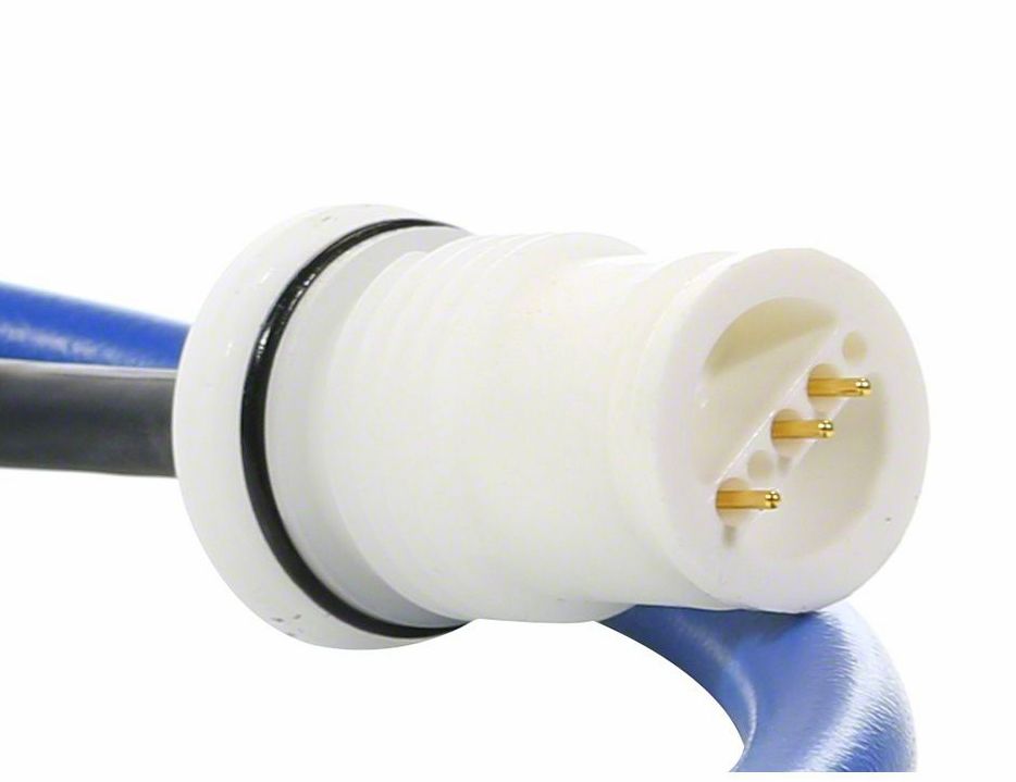 Cavo galleggiante corto 1,2 m con 3 pin e contatti a molla per robot piscina Maytronics Dolphin.
