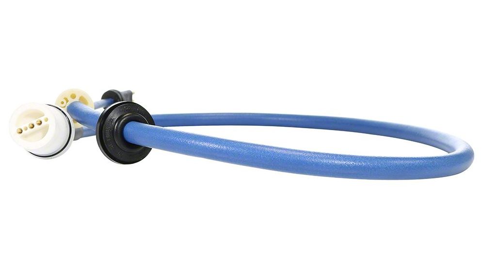 Cavo galleggiante blu 18 m con connettori 3 pin e swivel per robot piscina Maytronics Dolphin.