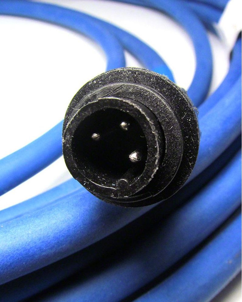 Cavo galleggiante blu 18 m con connettore a 3 pin per robot piscina Maytronics Dolphin e AstralPool.