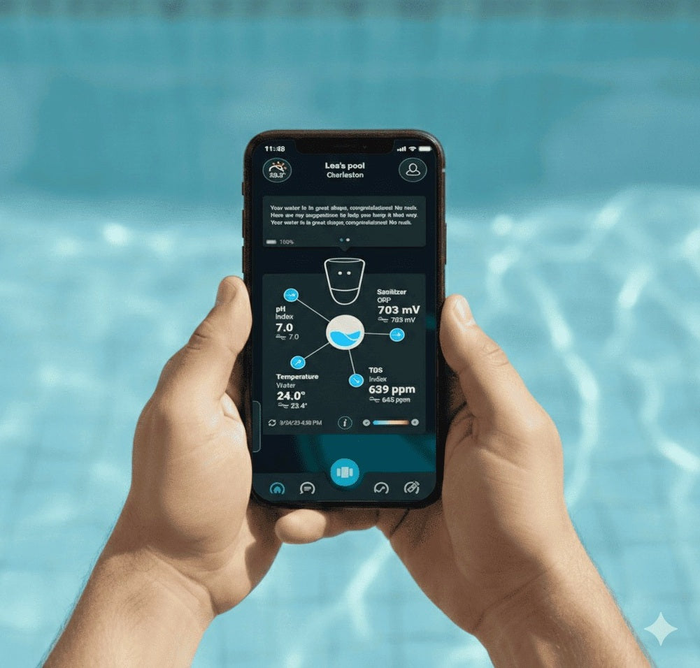 Isolotto Tecnologico Ondilo ICO SPA V2 Essential+ Rilevatore Parametri Ph + Cloro + Bromo o Sale + Temperatura Acqua Idromassaggio & SPA Tramite Bluetooth & WiFi - Intelligenza Artificiale - MY2026
