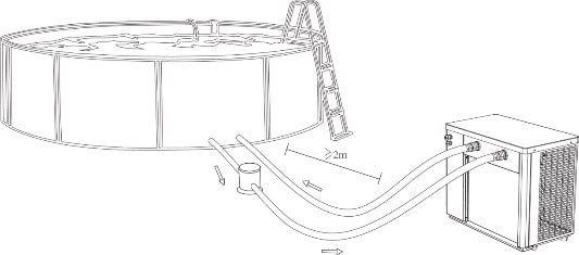 Hayward Micro Pompa di Calore 2,5 Kw ad Alto Rendimento per Piscine Fuoriterra Max 15 M³ - Controller LED - Refrigerante R32 - Bluetooth - HP2021DT3C