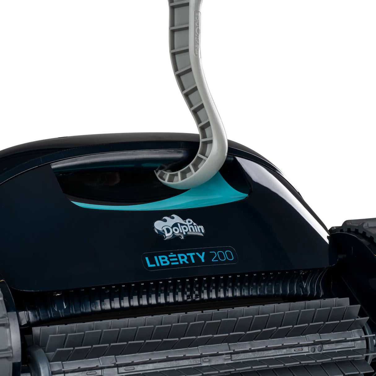 Gancio di estrazione per robot piscina Dolphin, modello Liberty 200, in primo piano.