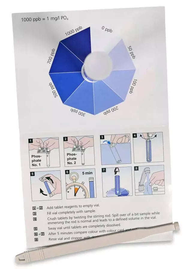 Kit per Test dei Fosfati Piscina a Basso Dosaggio di Lovibond - Kit da 30 Analisi