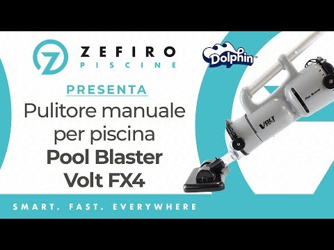 Video Water Tech Poolblaster Volt Fx 4 - Aspiratore a Batteria al Litio Ricaricabile per Pulizia Piscina - Idromassaggio & SPA