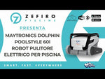 Video Dolphin Poolstyle 60i IoT Wi-Fi APP MyDolphin Plus Bluetooth Active Timer Gyro Digital - Robot Elettrico Pulitore per Piscina fino a 15 Mt - TOP GAMMA - NOVITA' 2024