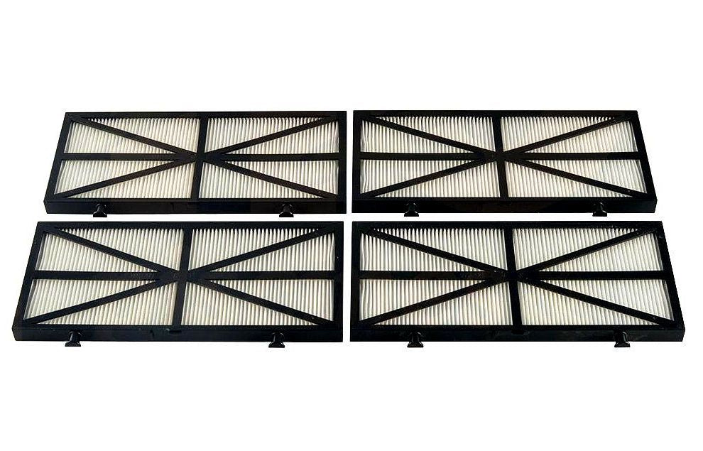 Quattro cartucce filtro a trama fine da 50 micron per robot piscina Maytronics Dolphin.