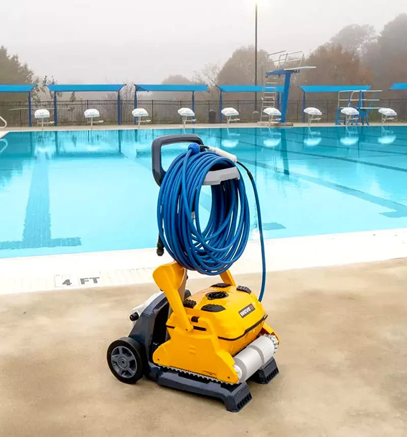 Dolphin Wave 100 Gyro Digital con Radiocomando - Robot Piscina Elettrico fino 25 Mt per Rivestimento in Ceramica Cemento Verniciato Vetroresina & PVC con Gradino Perimetrale - Novità