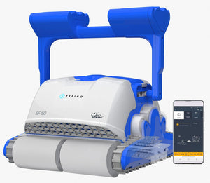 Dolphin ZEFIRO SF60i IoT Wi-Fi Bluetooth Smart Active Timer Gyro Digital - Robot Elettrico Pulitore per Piscina fino a 15 Mt - Rivestimento in Ceramica Cemento Verniciato Vetroresina & PVC con Gradino Perimetrale - APP MyDolphin Plus - MY2026