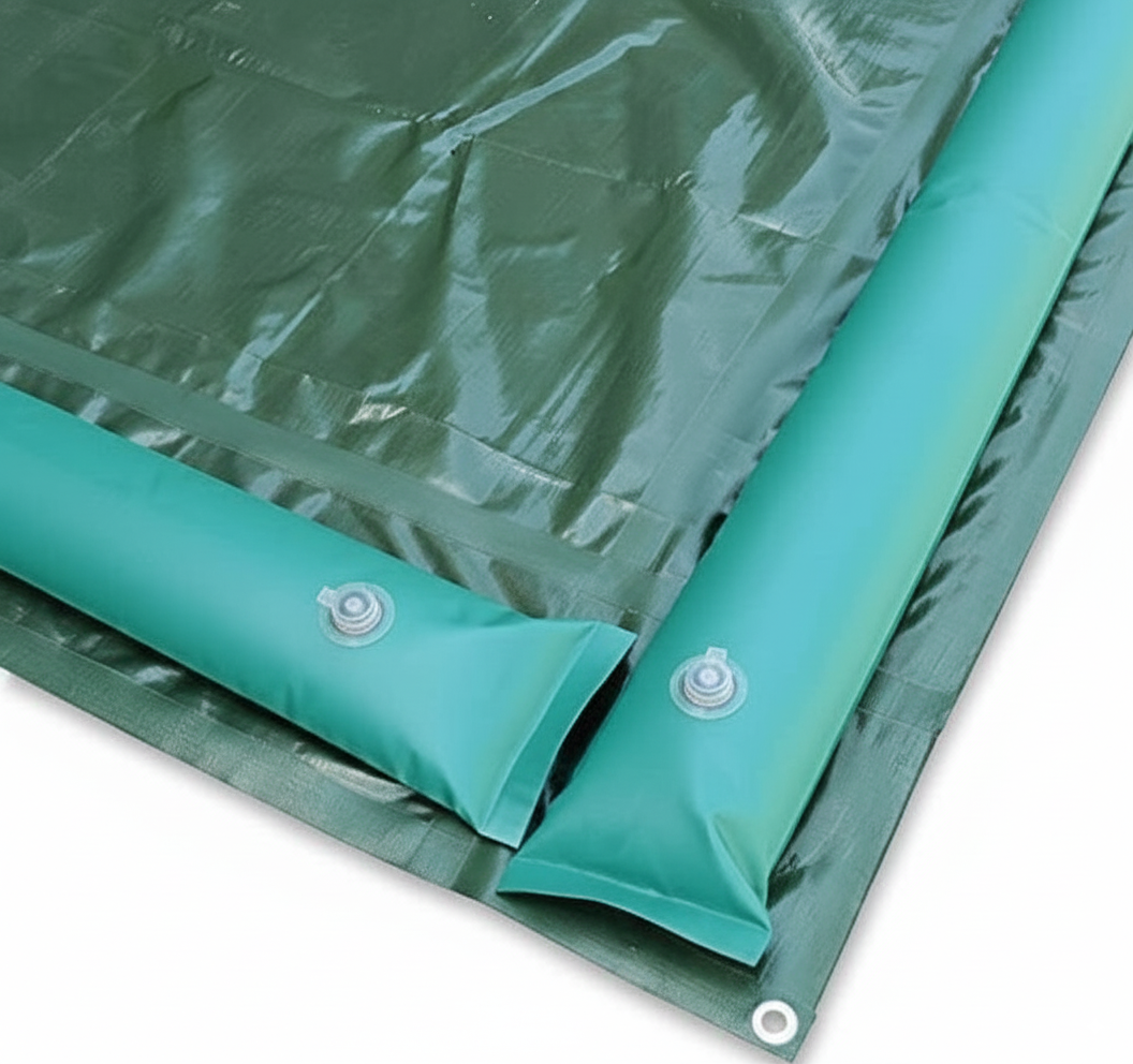 5 Tubolari Salsicciotti in PVC Rinforzato per Telo di Copertura Invernale per Piscina - MT. 1 da 600 Gr / Mq - Spessore mm. 0,96 - MADE IN ITALY