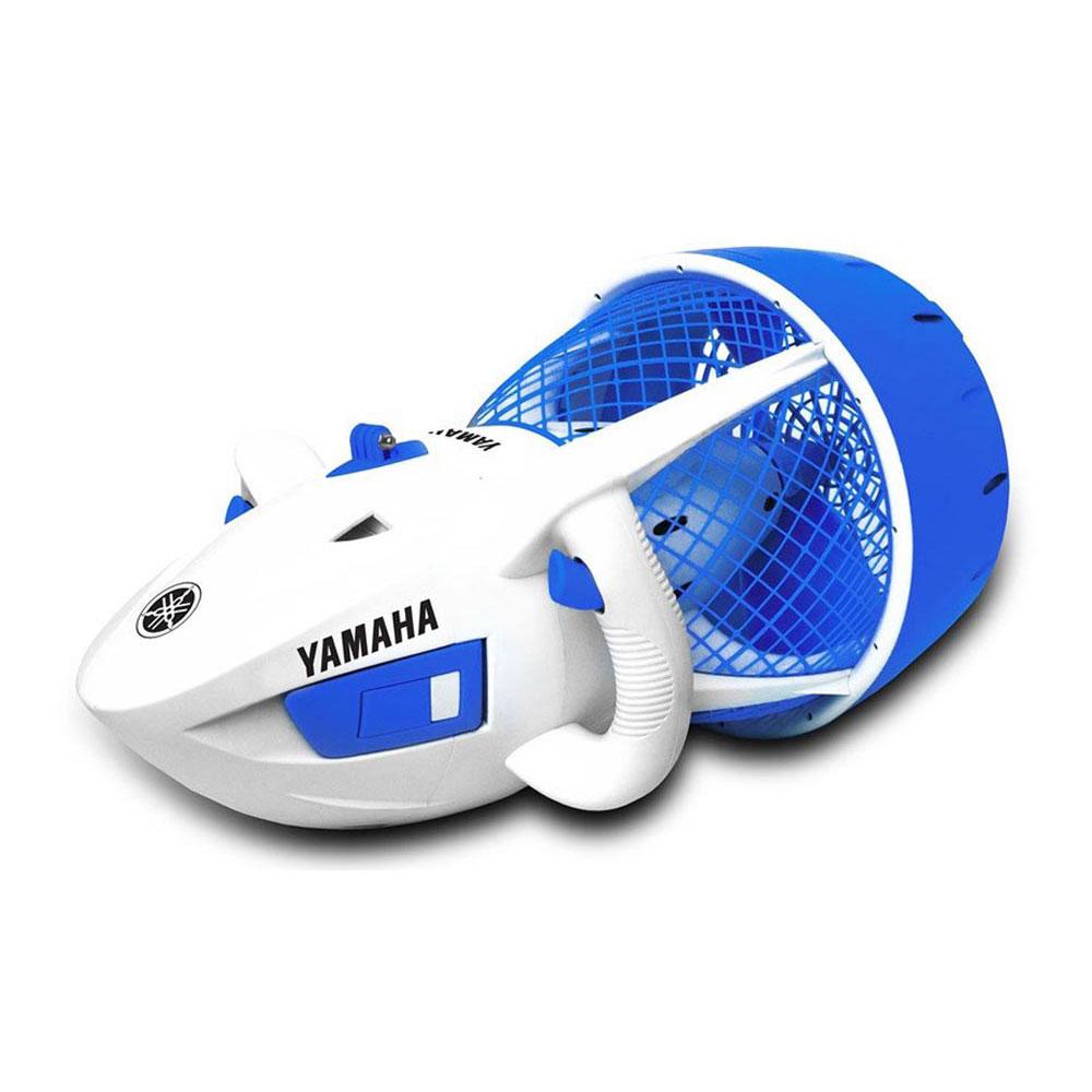 Acquascooter Yamaha EXPLORER bianco e blu, propulsore subacqueo per immersioni fino a 10 metri.