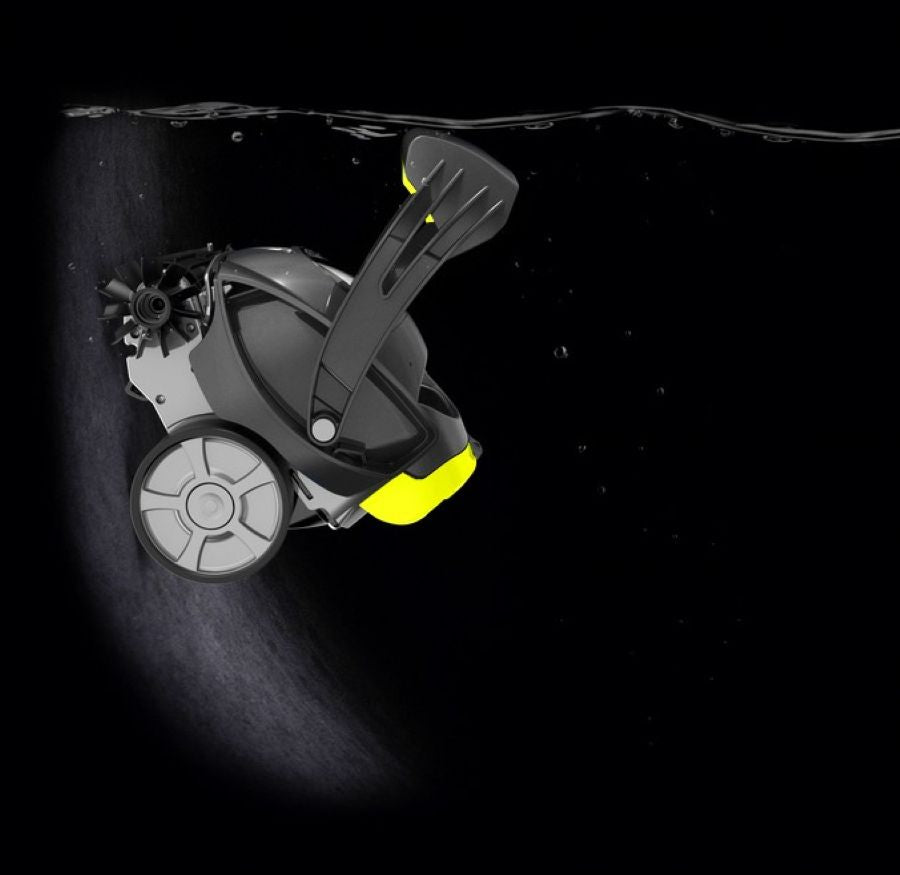 Robot Zodiac SPABOT OS 0800 in immersione, pulisce il bordo di una SPA, design senza fili.