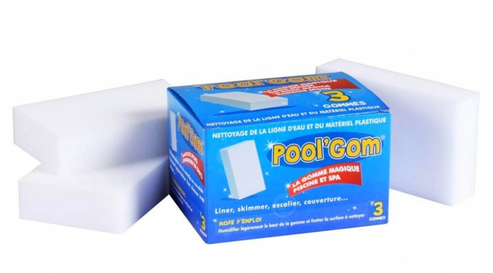 3 POOL GOM Toucan Gomma Speciale per la Pulizia Linea d Acqua Pareti per Piscina & Spa - Confezione da 3 Pezzi