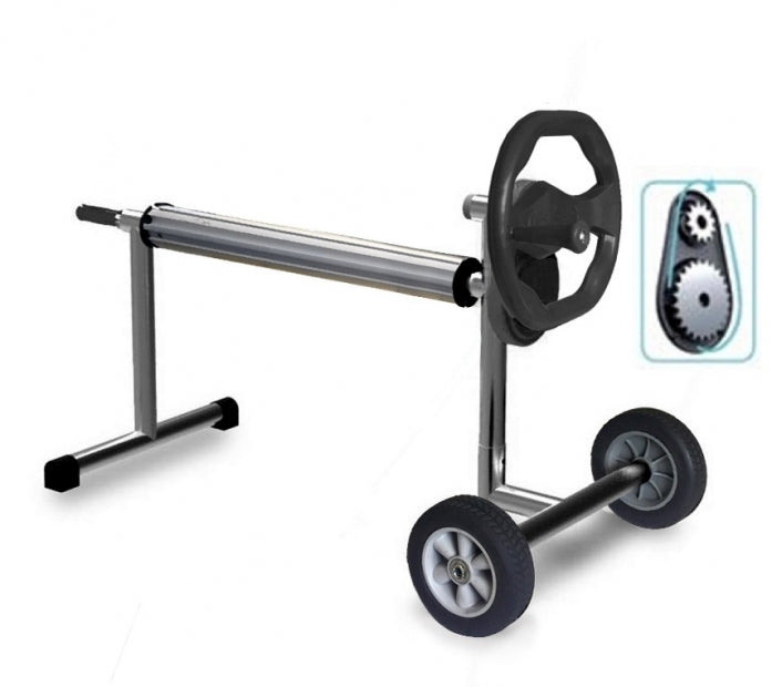 Avvolgitore Rullo Avvolgitelo Telescopico Kokido Deluxe Presto 3D per Teli Estivi Isotermici Piscina di Lunghezza Max 12 Mt