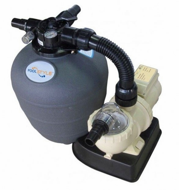 Gruppo Filtrante Monoblocco a Sabbia Poolstyle 0,33 CV per Piscina Interrate & Fuoriterra - 6 m3/h - Max 36.000 LT