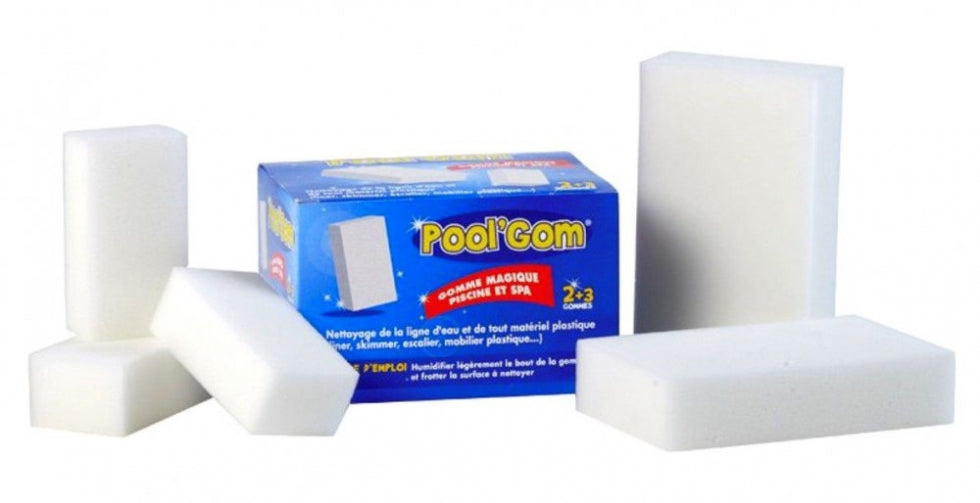 9 POOL GOM Toucan Gomma Speciale per la Pulizia Linea d Acqua Pareti per Piscina & Spa - Confezione da 9 Pezzi