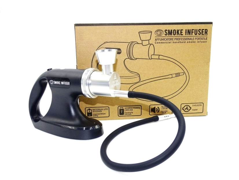 Agnelli AFFUMICATORE PISTOLA AFFUMICATRICE PROFESSIONALE A FREDDO SMOKE INFUSER BY AGNELLI - BRACIERE IN ALLUMINIO