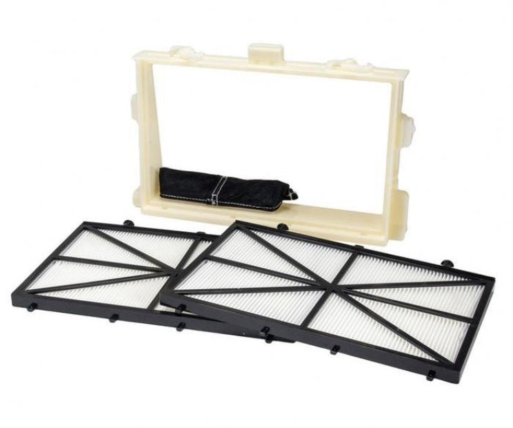 Supporto con 2 Cartucce Filtro Gradazione Fine 50 Micron per Robot Piscina Maytronics Dolphin Pro X1 / Kaptur 120 - 150 - 400 - 500 / Maximus55 - 70 - 90 / Supreme M4 - M5 - M400 - M500 / Explorer / Zefiro SF40 - SF50 - SF60 / F40 - F50 - F60 / Pulit E55 - E70 - E80 - E90 / Zenit10 - 12 - 15 - 20 - 30 - Liberty & Maxi Kart