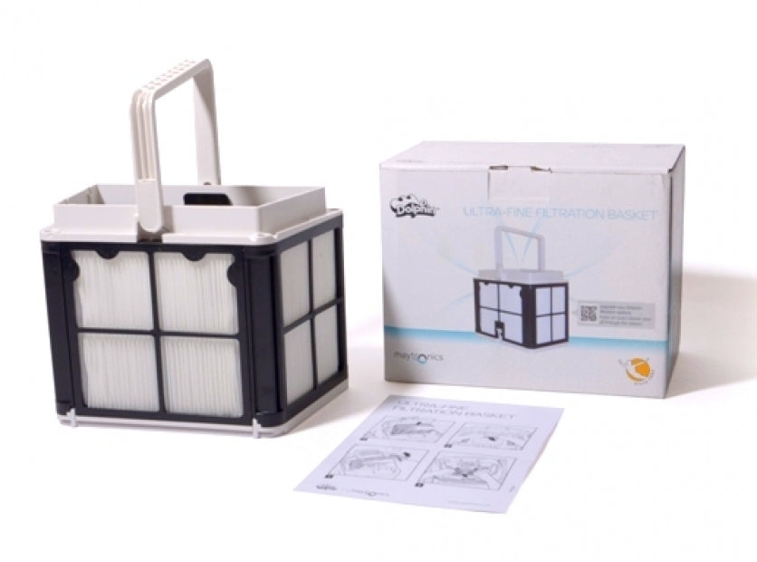 Cestello Filtrante con Cartucce Gradazione Fine 30 Micron per Robot Piscina Maytronics Dolphin Poolstyle AG - Plus - Advance / Mini Kart / SL100 / SX10 - 20 / SM10 - SM20 / Mr10 - Mr20 / Run 10 - 20 / E10 - E20 - E25 / S100 & ZFun
