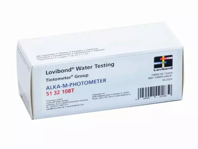 100 Pastiglie Reagenti ALKA-M per Analisi ALCALINITA TOTALE Acqua Piscina per Fotometro
