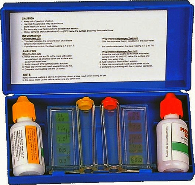 Kit Test a Gocce PH & CLORO - Analisi Acqua Piscina