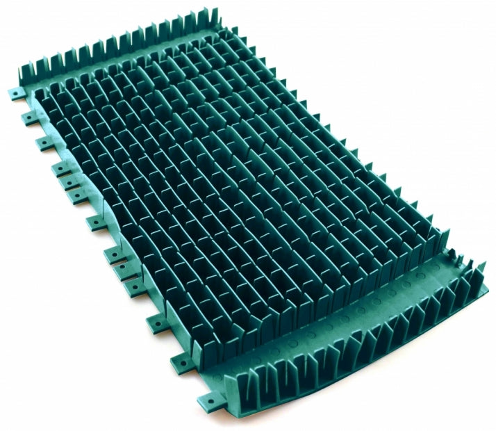 Spazzola PVC Lunga Verde Combinata per Anelli Wonder per Robot Piscina Maytronics Dolphin