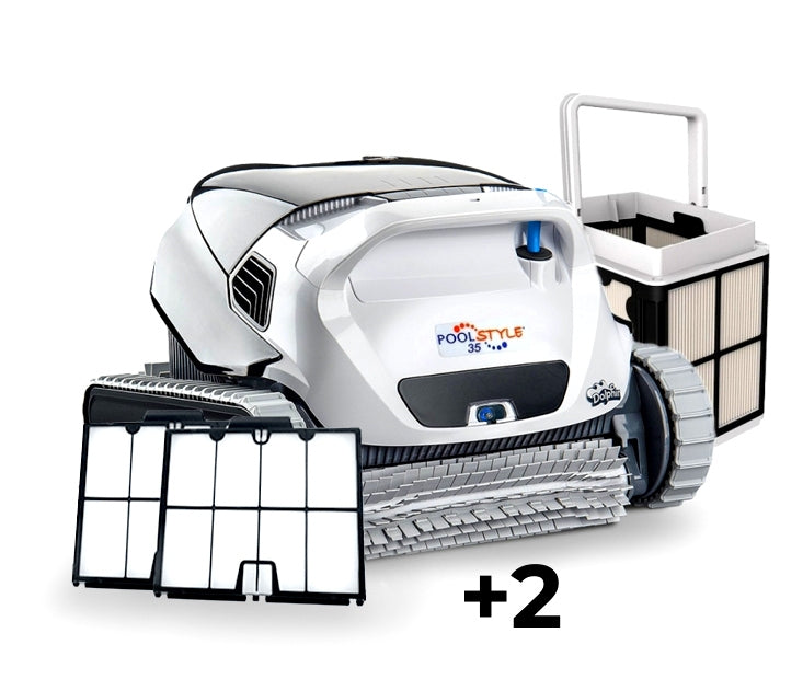 Dolphin Poolstyle 35 Digital - Robot Elettrico Pulitore per Piscina fino a 12 Mt - FONDO + PARETI + LINEA - MY2023