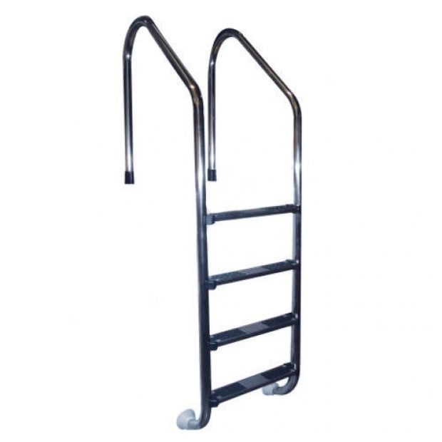 Scaletta di Risalita Modello Trianon per Piscina con Skimmer in Acciaio Inox AISI 316 - 4 Scalini - Compatibile con Elettrolisi al Sale