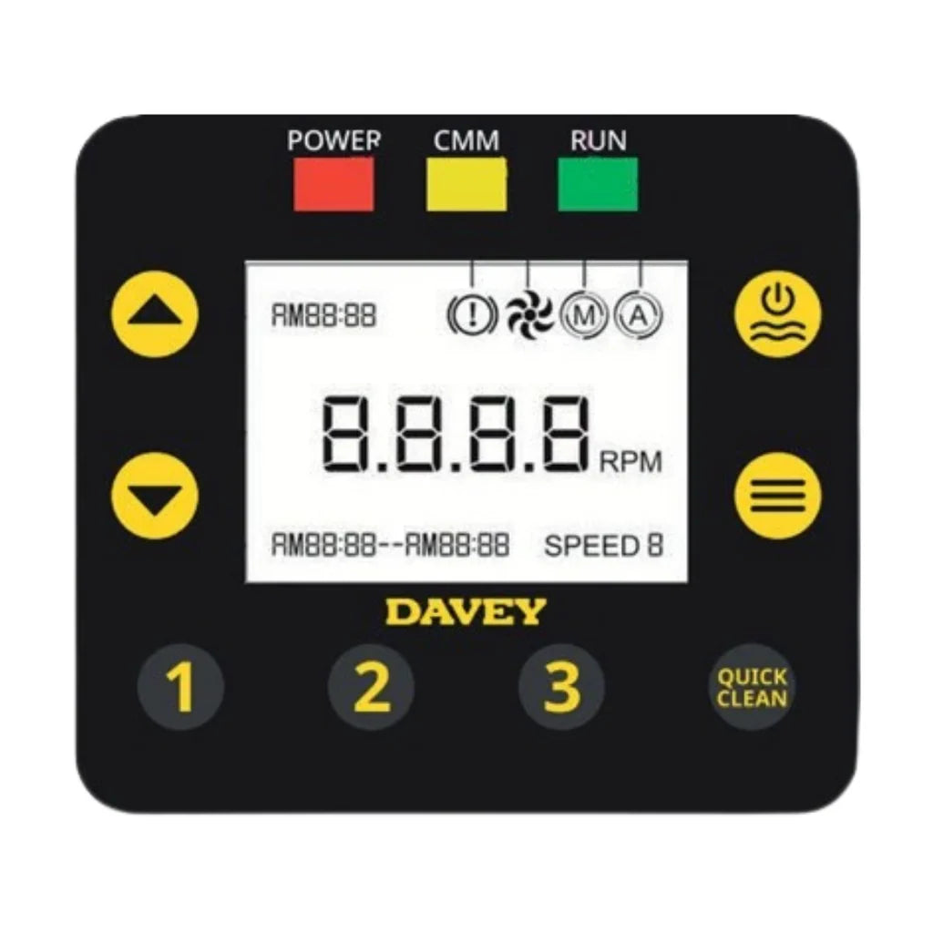 Pompa Piscina a Velocità Variabile per Ricircolo e Filtraggio Acqua Davey Starflo VSD - Monofase - 1,5 / 3 HP - 16 / 27 M3/H