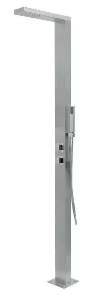 Doccia per Piscina in Acciaio Inox AISI 316L CRM con Miscelatore & Doccino