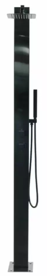 Doccia Piscina in Acciaio Inox AISI 316L CRM Black Nero con Miscelatore & Doccino