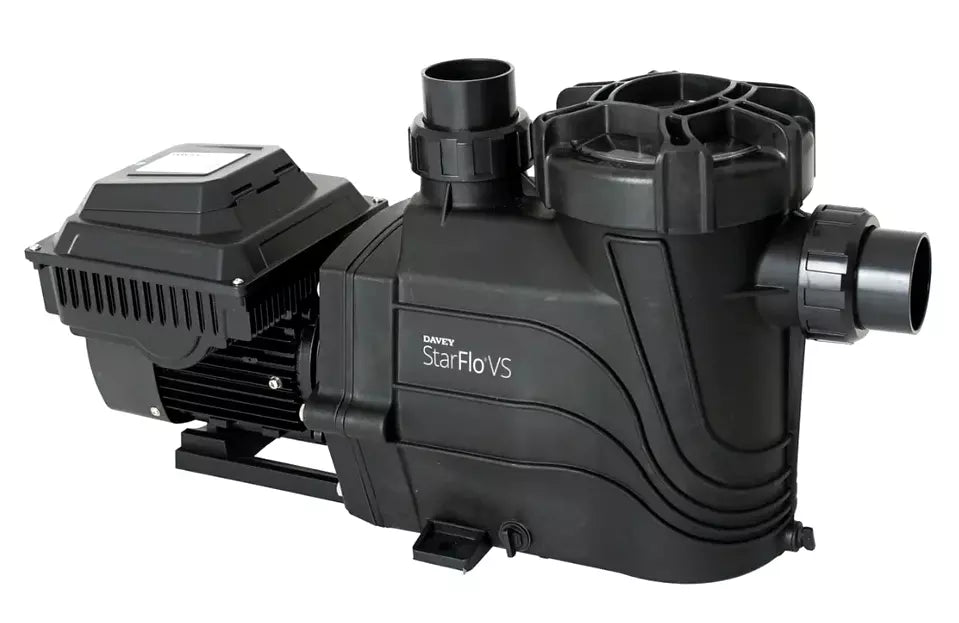 Pompa Piscina a Velocità Variabile per Ricircolo e Filtraggio Acqua Davey Starflo VSD - Monofase - 1,5 / 3 HP - 16 / 27 M3/H