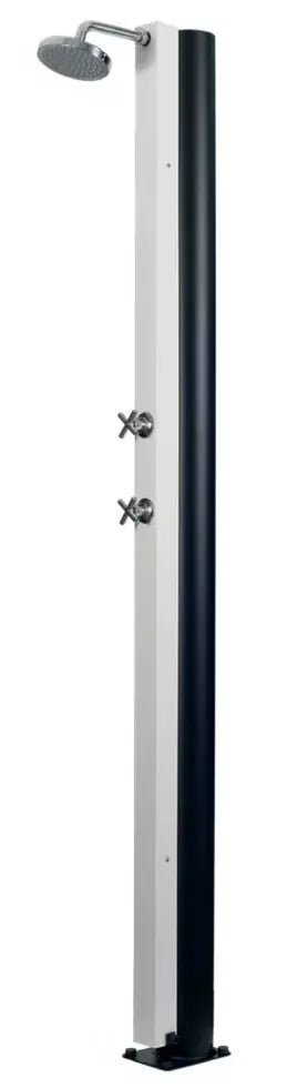 Doccia Solare per Piscina in Acciaio CRM White / Bianco - Capienza Lt. 30