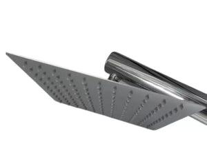 Doccia Piscina in Acciaio Inox AISI 304L Lucido Flexinox Orana con Lavapiedi