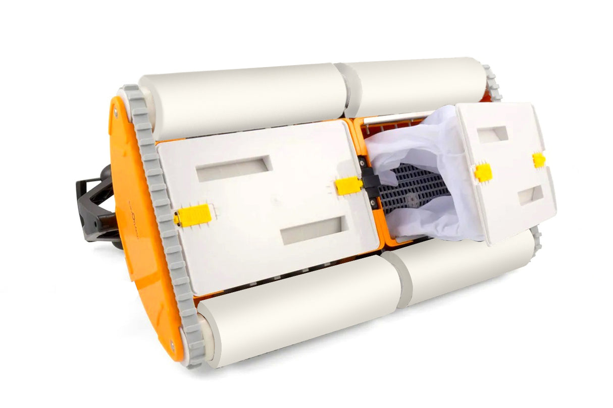 Dolphin Dynamic 2X2 Pro Gyro Digital con Radiocomando - Robot Elettrico Pulitore per Piscina fino a 50 Mt per Rivestimento in Mosaico Piastrelle Cemento Verniciato Vetroresina - FONDO + 40 CM PARETI - MY2025