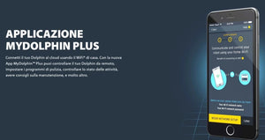 Dolphin Zenit 20i IoT Wi-Fi Bluetooth Smart Active Timer Gyro Digital - Robot Elettrico Pulitore per Piscina fino a 15 Mt - APP MyDolphin Plus - TOP GAMMA - MY2025