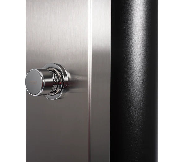 Doccia Solare per Piscina in Acciaio Inox AISI 304 CRM Ultimate con Risciacquo Temporizzato dei Piedi & Miscelatore - Capienza Lt. 60