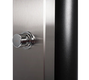 Doccia Solare per Piscina in Acciaio Inox AISI 304 CRM Ultimate con Risciacquo Temporizzato dei Piedi & Miscelatore - Capienza Lt. 60